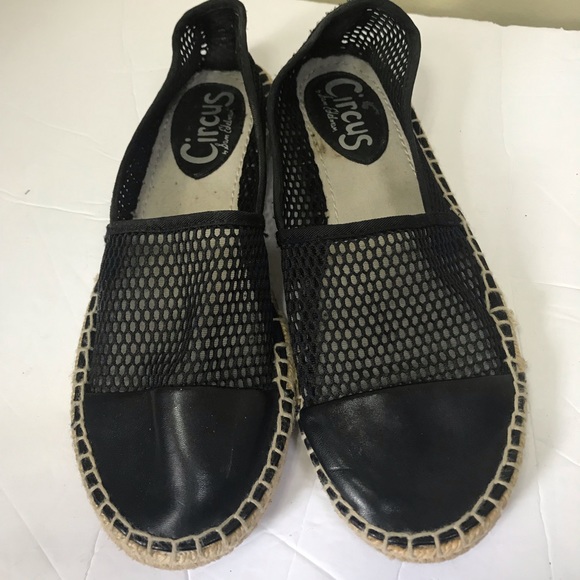 Sam Edelman Ganga Mesh Espadrilles Leather Flats Loafers Shoes Slides Slip On - Picture 4 of 16
